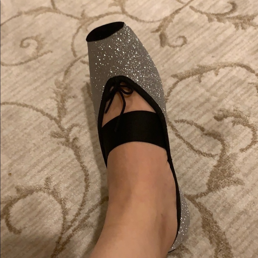 Repetto Catherine Glitter Ballerina Flats Silver - Picture 5 of 5